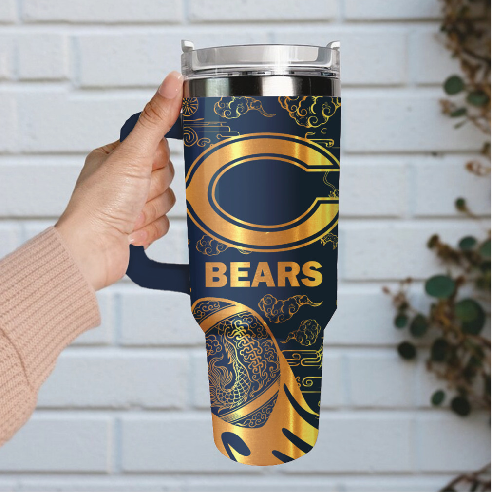 Mistmerch Chicago Bears Custom Stanley Quencher 40oz Stainless Steel Tumbler With Handle Mistmerch Chicago Bears Custom Stanley Quencher 40oz Stainless Steel Tumbler With Handle