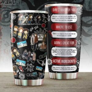 Monsters Be Gone Supernatural Travel Tumbler