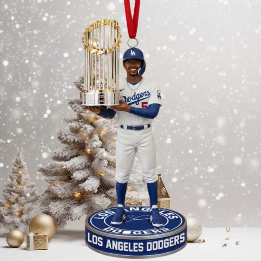 Mookie Betts Los Angeles Dodgers 2024 World Series Champions Ornament Mookie Betts Los Angeles Dodgers 2024 World Series Champions Ornament