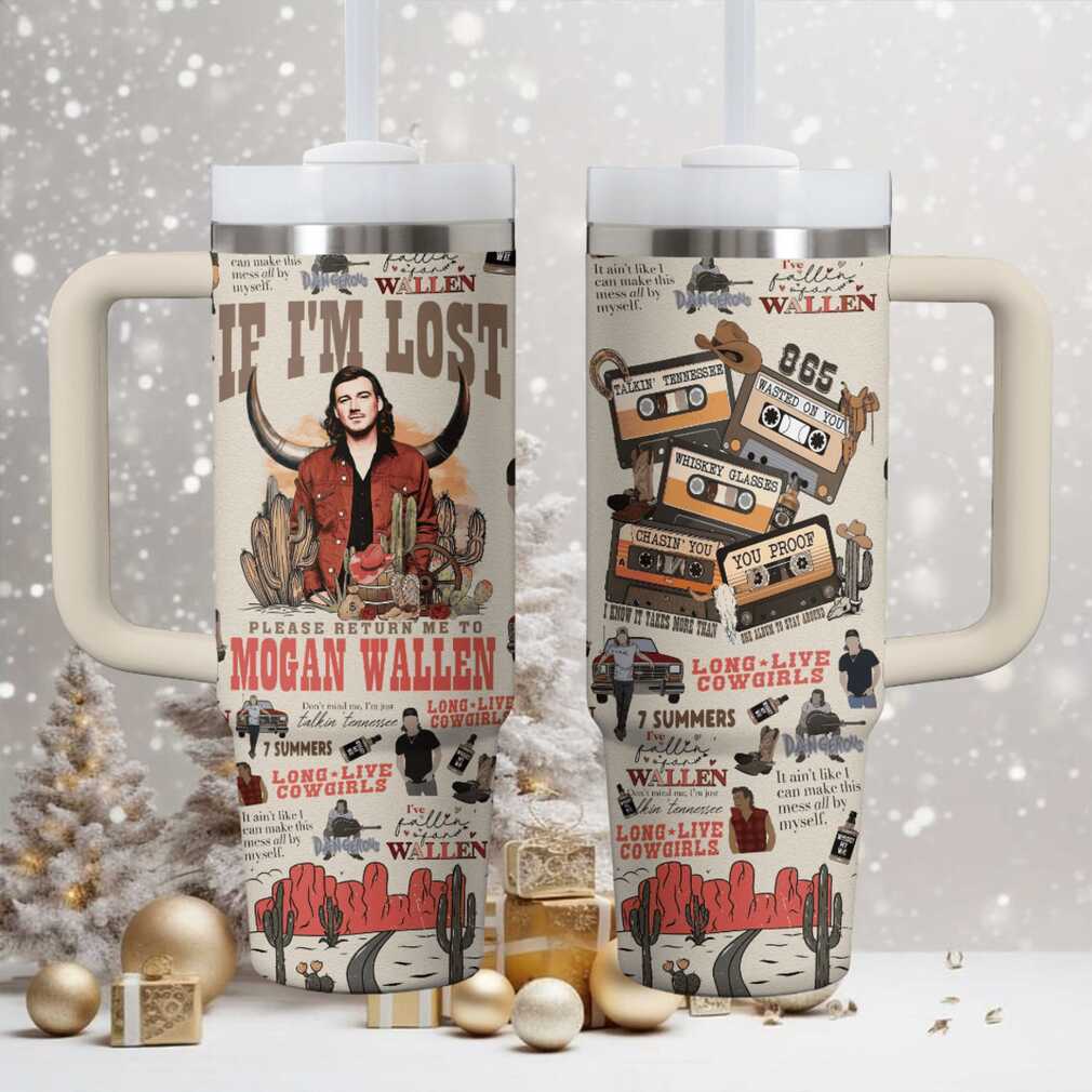 Morgan Wallen 40oz Tumbler with Handle and Straw, If I’m Lost Return to Wallen Country Music Fan Gift Morgan Wallen 40oz Tumbler with Handle and Straw, If I’m Lost Return to Wallen Country Music Fan Gift