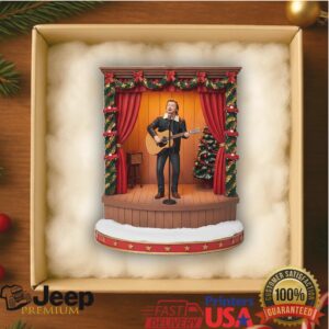 Musician on Stage Christmas Ornament