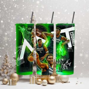 NBA Minnesota Timberwolves #5 Anthony Edwards Basketball Tumbler