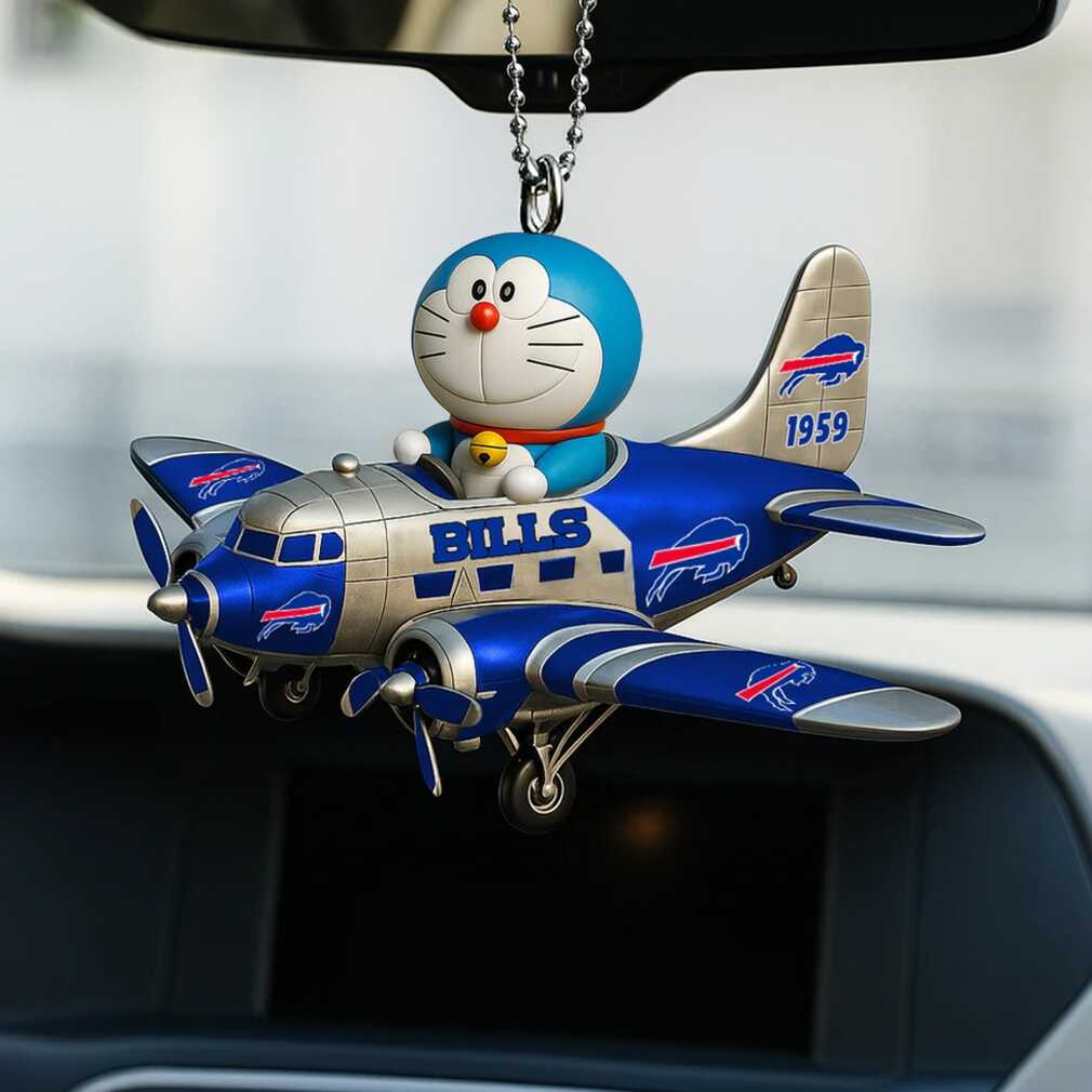NFL Buffalo Bills Douglas DC 3 Doraemon Figurine Ornament NFL Buffalo Bills Douglas DC 3 Doraemon Figurine Ornament