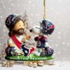 Los Angeles Rams Snoopy & Jesus NFL Christmas Ornament Los Angeles Rams Snoopy & Jesus NFL Christmas Ornament