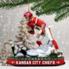 NFL Kansas City Chiefs Football Fan Christmas Ornament NFL Kansas City Chiefs Football Fan Christmas Ornament
