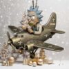 NFL New Orleans Saints Winnie the Pooh Airplane Ornament NFL New Orleans Saints Winnie the Pooh Airplane Ornament