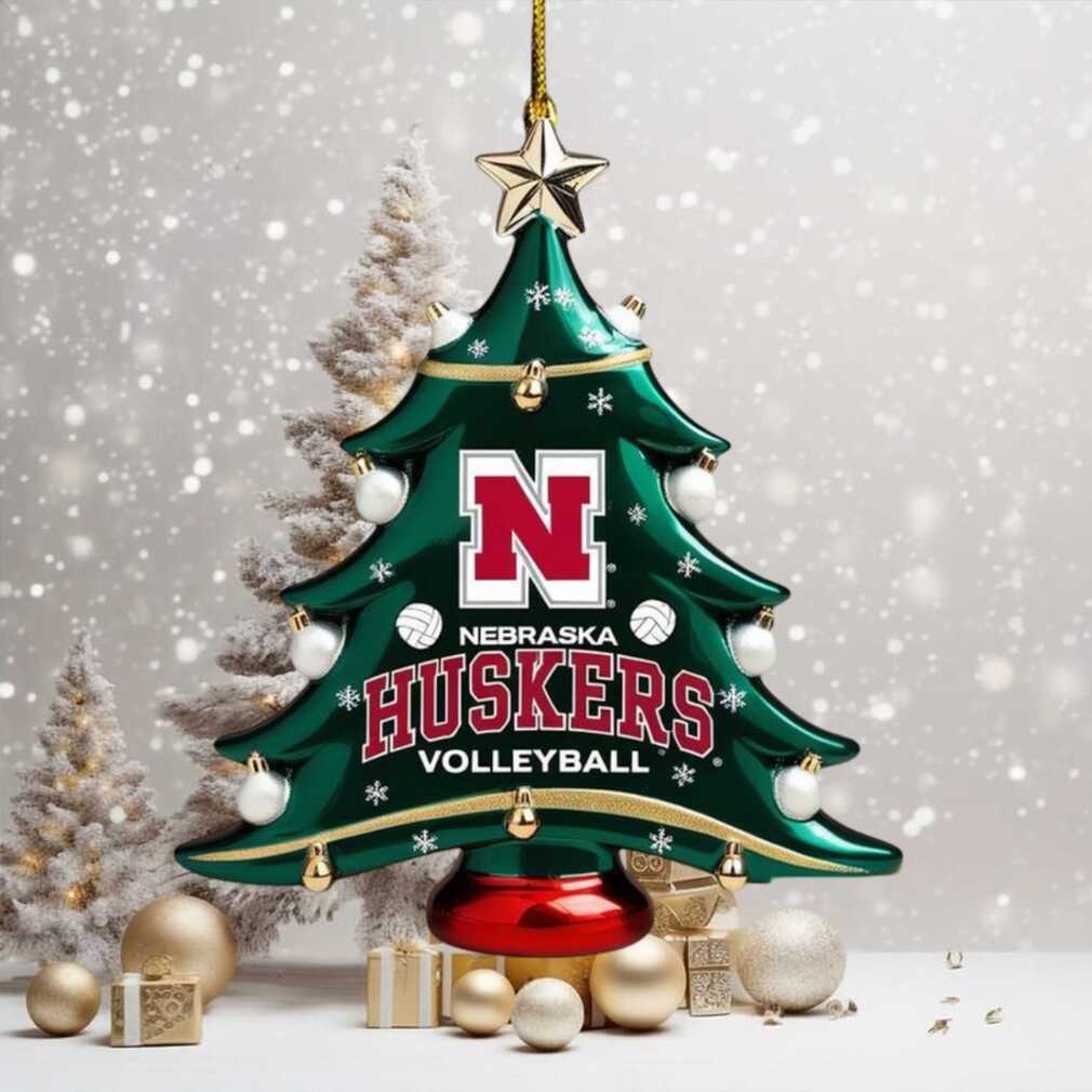 Nebraska Huskers Volleyball Christmas Ornament