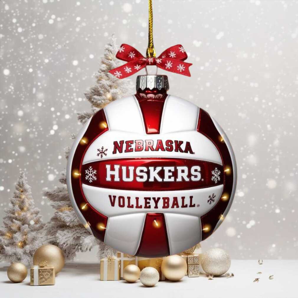 Nebraska Huskers Volleyball Christmas Ornament Nebraska Huskers Volleyball Christmas Ornament