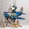 New England Patriots NFL Disney Donald Duck Aircraft Ornament New England Patriots NFL Disney Donald Duck Aircraft Ornament