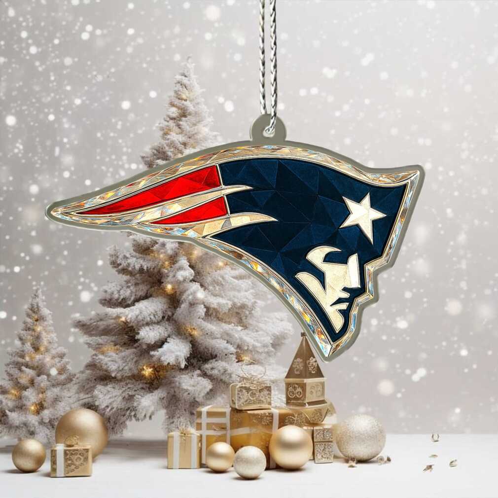 New England Patriots Holiday Cheer Logo Ornament