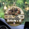 New Orleans Saints x Crucial Custom Shape Car Ornament New Orleans Saints x Crucial Custom Shape Car Ornament