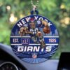 New York Giants NFL Football Car Air Freshener Ornament New York Giants NFL Football Car Air Freshener Ornament