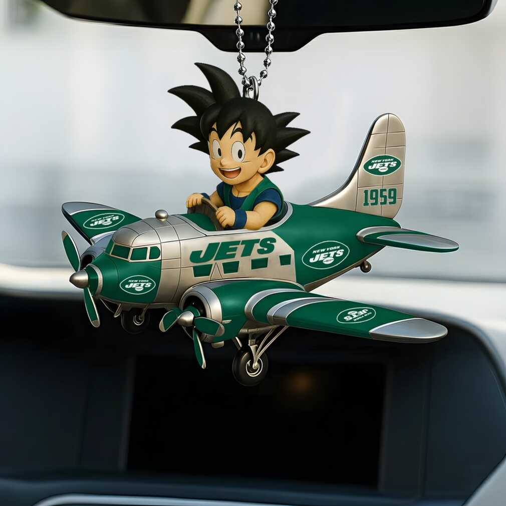 New York Jets Anime Character Airplane Hanging Ornament New York Jets Anime Character Airplane Hanging Ornament