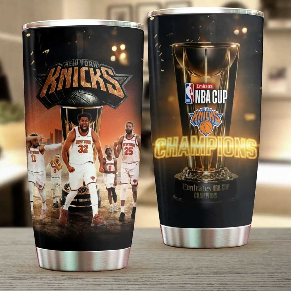New York Knicks Champions Emirates NBA Cup Tumbler New York Knicks Champions Emirates NBA Cup Tumbler