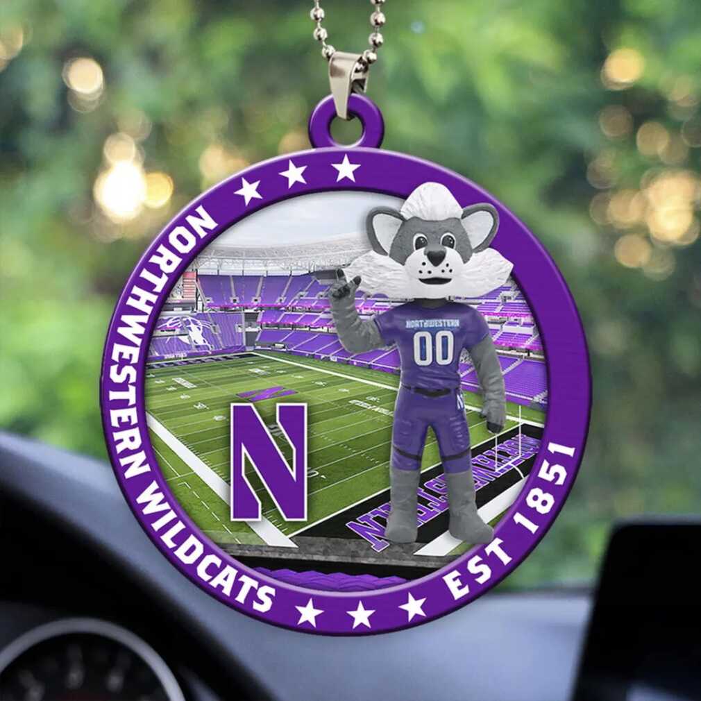 Northwestern University Wildcats Laser Cut Acrylic Willie the Wildcat Ornament Northwestern University Wildcats Laser Cut Acrylic Willie the Wildcat Ornament