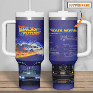 OUTATIME Custom DeLorean Tumbler