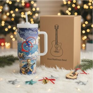 Official Dave Matthews Band Guitar Graphic Tumbler Music Merch Gift Idea