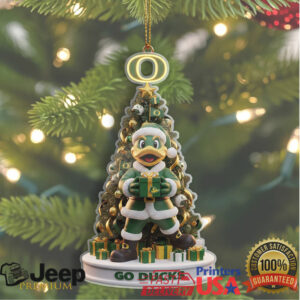 Official NCAA Oregon Ducks Themed Christmas Ornament