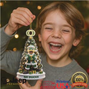 Official NCAA Oregon Ducks Themed Christmas Ornament