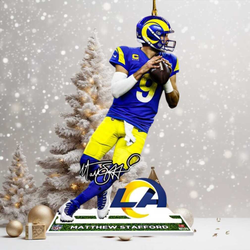 Official NFL Los Angeles Rams Matthew Stafford Player Ornament Official NFL Los Angeles Rams Matthew Stafford Player Ornament