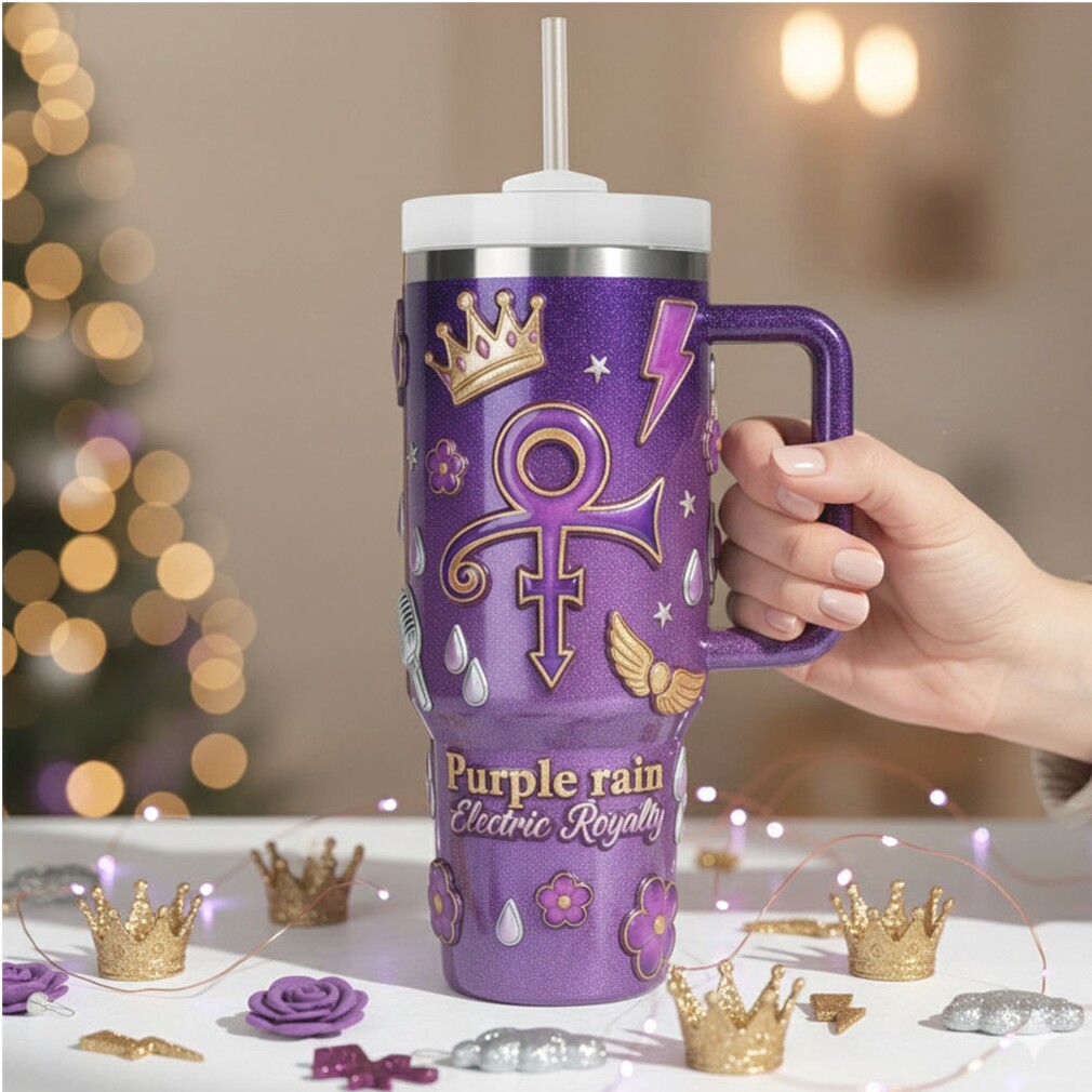Official Prince Merchandise Purple Travel Tumbler Official Prince Merchandise Purple Travel Tumbler
