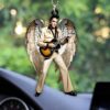 Personalized Elvis Guitar Wings Car Hanging Ornament Personalized Elvis Guitar Wings Car Hanging Ornament