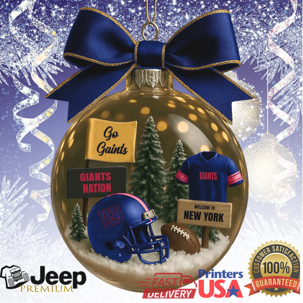 Officially Licensed NFL New York Giants Themed Christmas Ornament Officially Licensed NFL New York Giants Themed Christmas Ornament