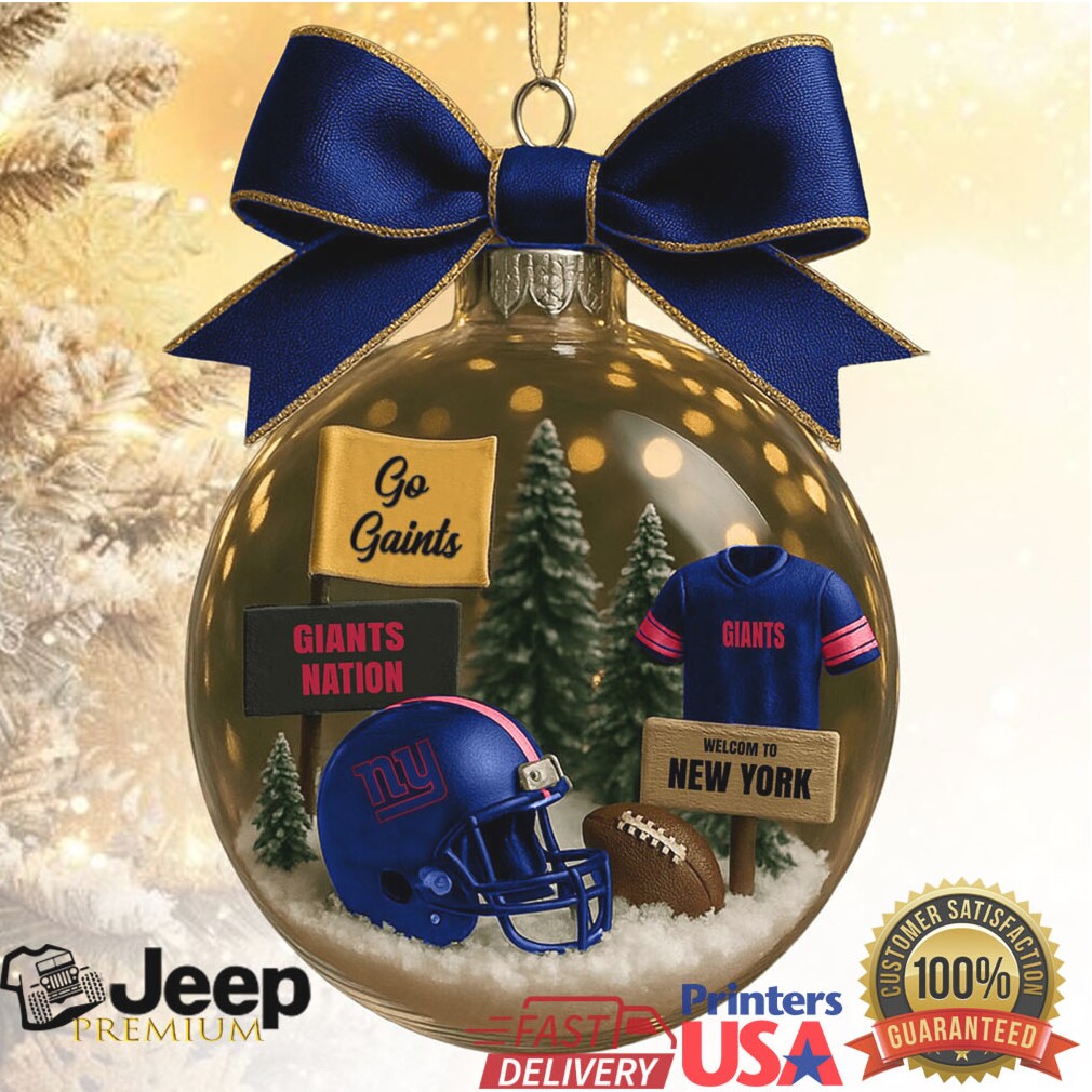 Officially Licensed NFL New York Giants Themed Christmas Ornament Officially Licensed NFL New York Giants Themed Christmas Ornament