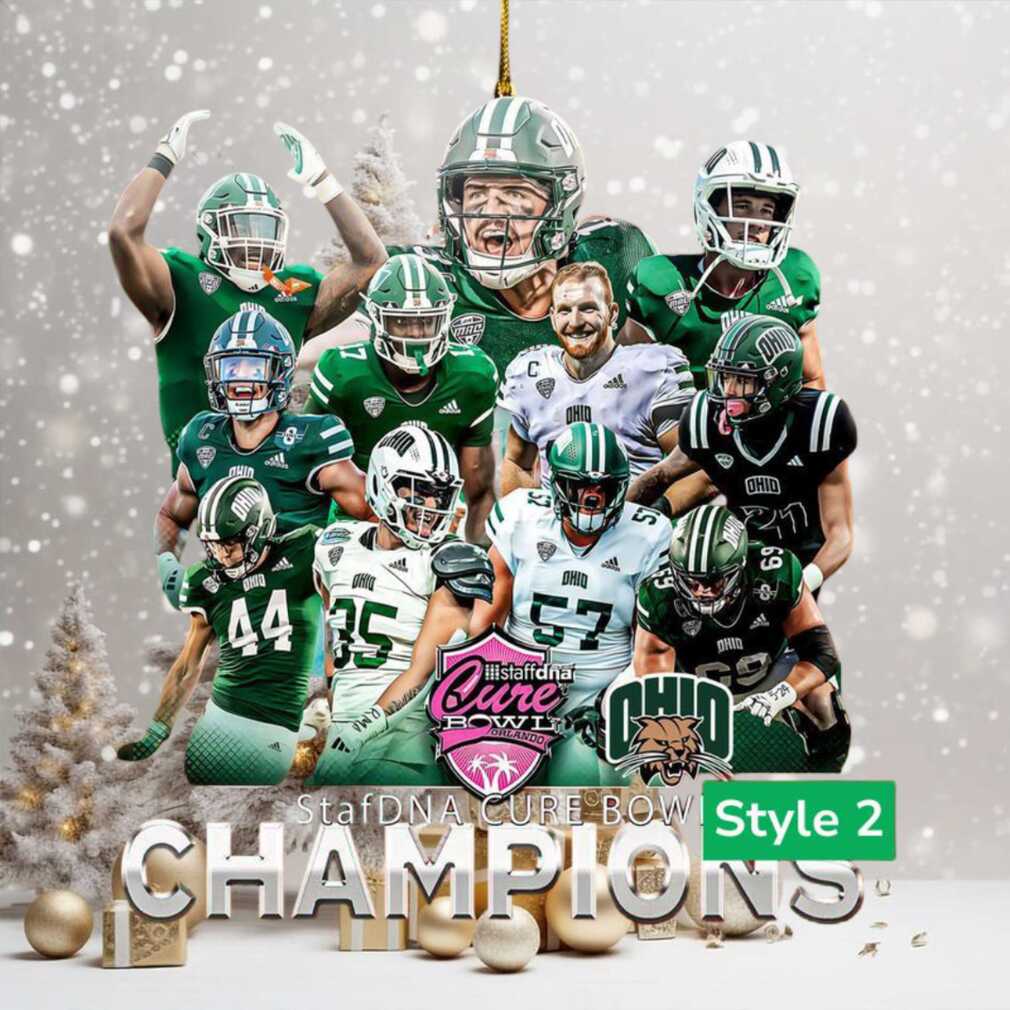 Ohio Bobcats 2024 StaffDNA Cure Bowl Victory Commemorative Ornament Ohio Bobcats 2024 StaffDNA Cure Bowl Victory Commemorative Ornament