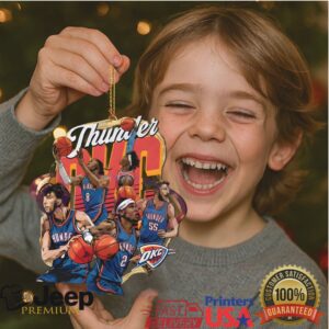 Oklahoma City Thunder NBA Basketball Christmas Ornament