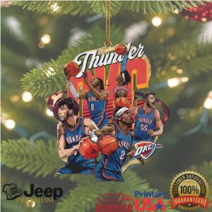 Oklahoma City Thunder NBA Basketball Christmas Ornament