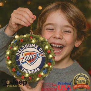 Oklahoma City Thunder Official NBA Christmas Tree Ornament