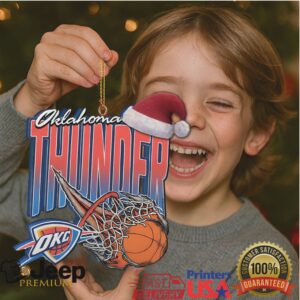Oklahoma City Thunder basketball Christmas ornament
