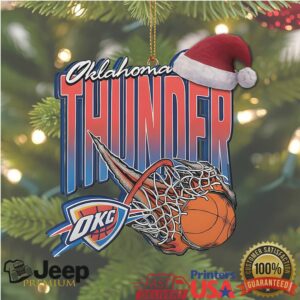 Oklahoma City Thunder basketball Christmas ornament