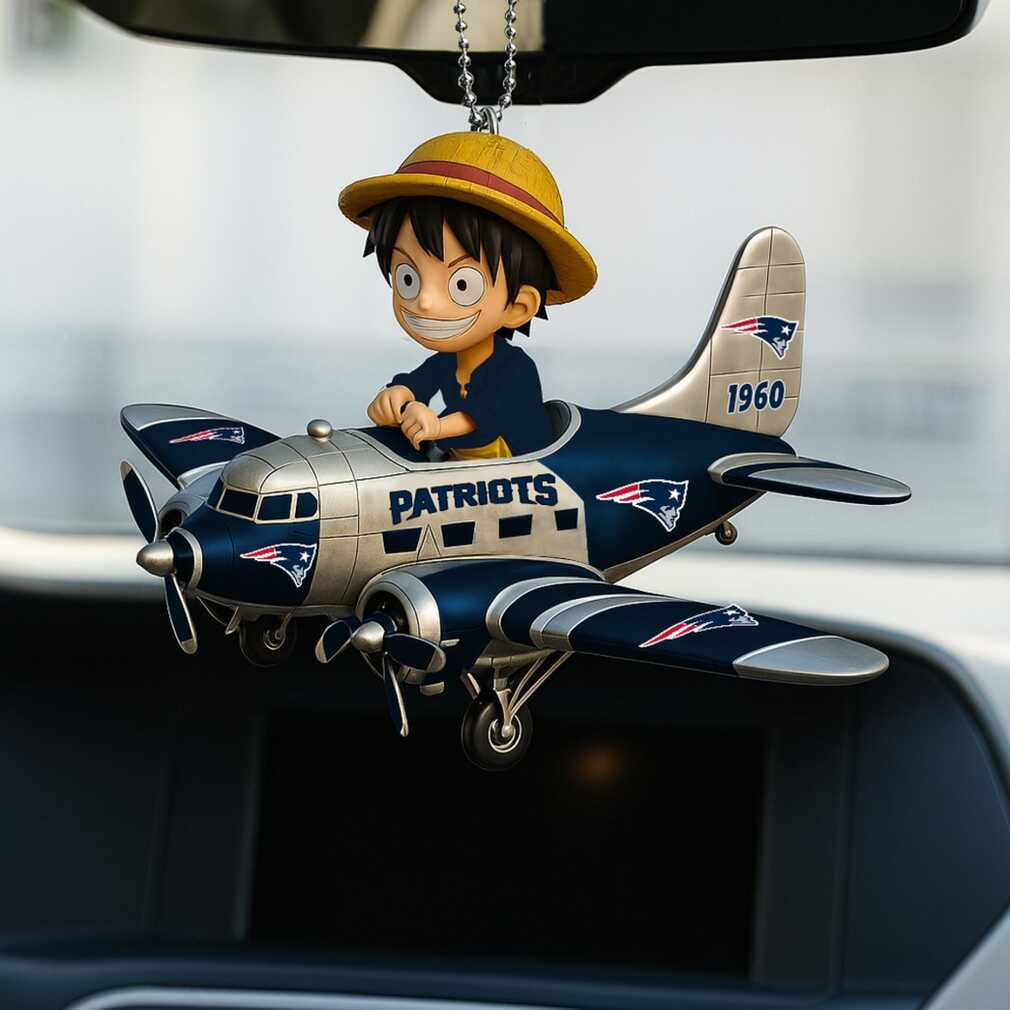 One Piece Luffy New England Patriots Airplane Ornament One Piece Luffy New England Patriots Airplane Ornament