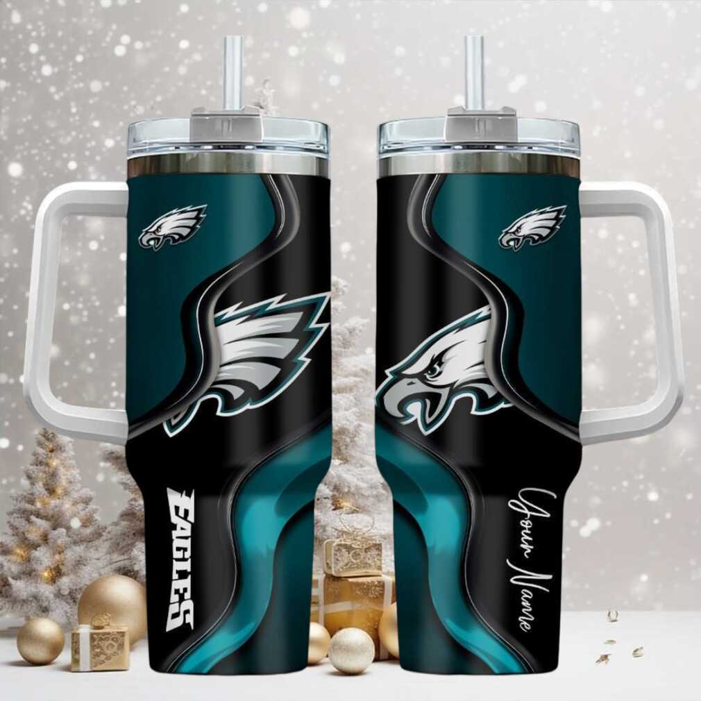 PHI Eagles Football Custom Stanley Cup 40 oz 30 oz Tumbler With Handle Ver 2 PHI Eagles Football Custom Stanley Cup 40 oz 30 oz Tumbler With Handle Ver 2