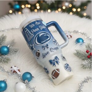 Penn State Nittany Lions 40oz Lion Queen Heritage Luxe Tumbler with Handle & Straw