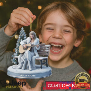 Personalized Acoustic Guitar Christmas Ornament