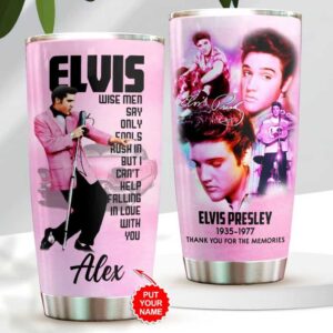 Personalized Can’t Help Falling in Love Elvis Presley Tumbler