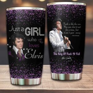Personalized Elvis Presley Fan Stainless Steel Tumbler
