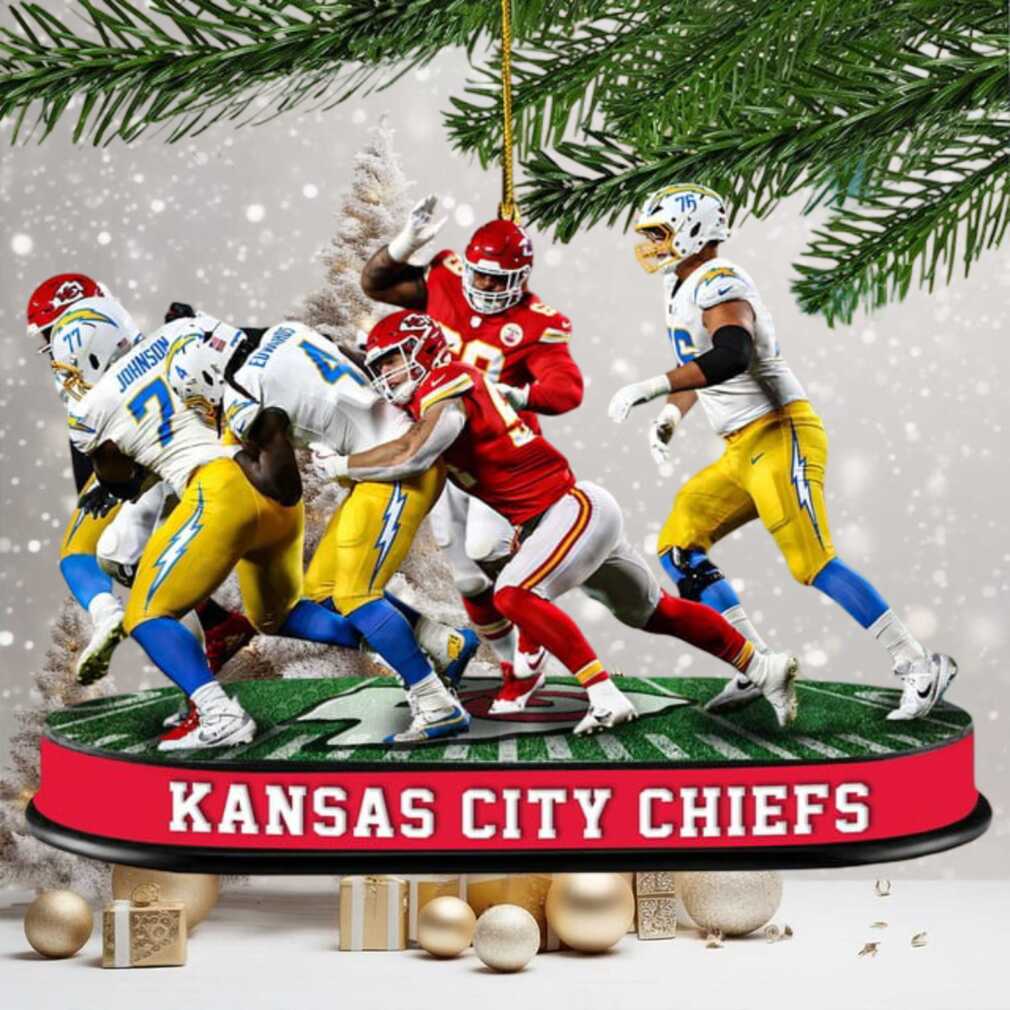 Personalized Kansas City Chiefs Football Player Ornament Personalized Kansas City Chiefs Football Player Ornament