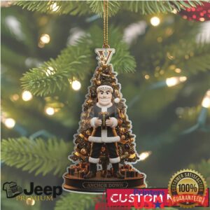 Personalized Vanderbilt Commodores Anchor Down Christmas Ornament