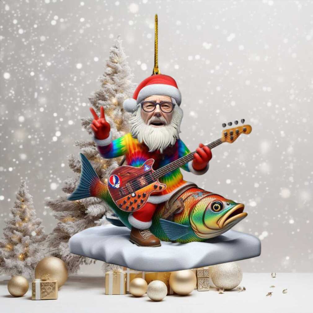 Phil Lesh Santa Claus Tie Dye Bassist Christmas Ornament Phil Lesh Santa Claus Tie Dye Bassist Christmas Ornament