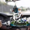Philadelphia Eagles Jalen Hurts Action Pose Ornament Philadelphia Eagles Jalen Hurts Action Pose Ornament