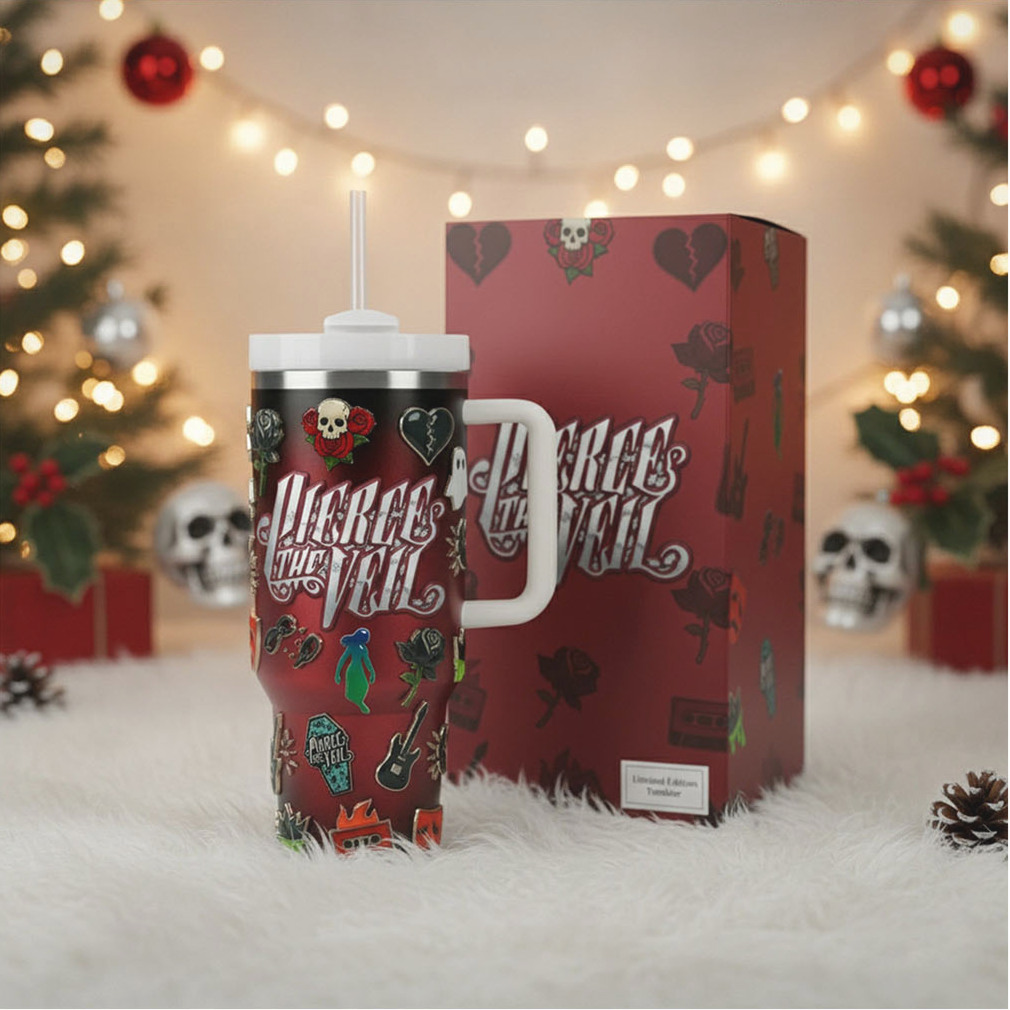 Pierce The Veil 40oz Tumbler with Handle and Straw Pierce The Veil 40oz Tumbler with Handle and Straw