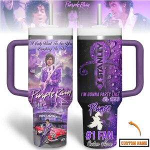 Prince Purple Rain Custom Name Tumbler