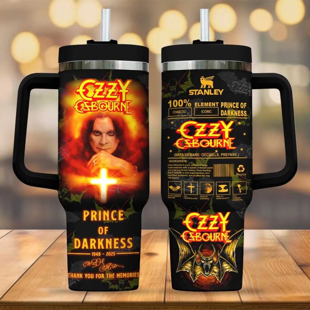 Prince of Darkness Ozzy Osbourne Stanley Style Tumbler Prince of Darkness Ozzy Osbourne Stanley Style Tumbler