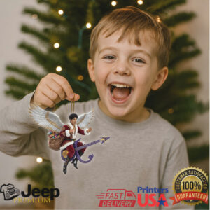 Purple Rain Christmas Ornament