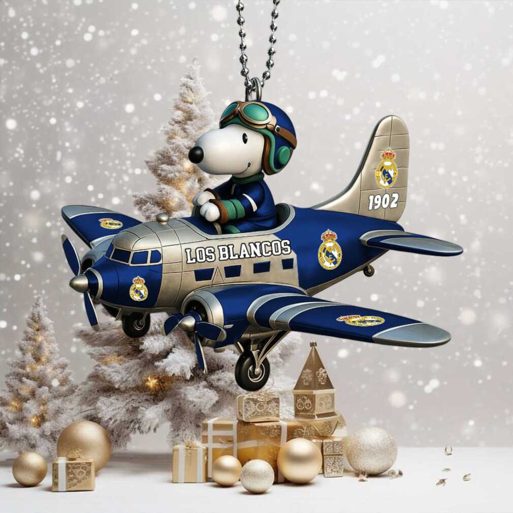 Real Madrid Snoopy Aviator Airplane Ornament Real Madrid Snoopy Aviator Airplane Ornament