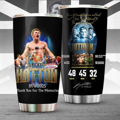 Ricky The Hitman Hatton 1978–2025 Boxing Legend Tribute Tumbler second image
